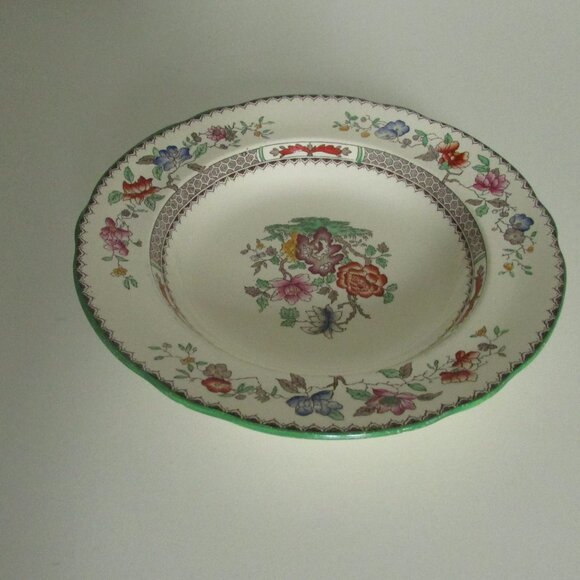 Vintage 9" rimmed bowl, Chinese Rose design, Copeland Spode (Lot 1) - Picture 5 of 13